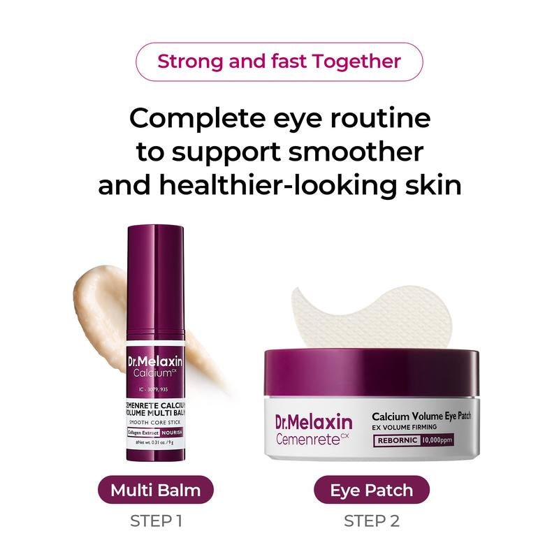 [Dr.Melaxin Official] Calcium Volume Multi Balm+Eye Patch 60Ea Korean Skin Care Cosmetics with Collagen Extract Elasticity Eye Shiel Dskin Repair